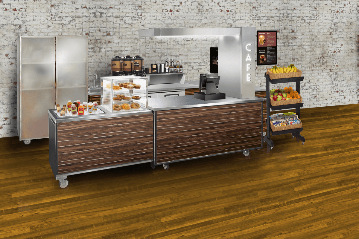 Retail XTension Coffee Station Setup Rendering