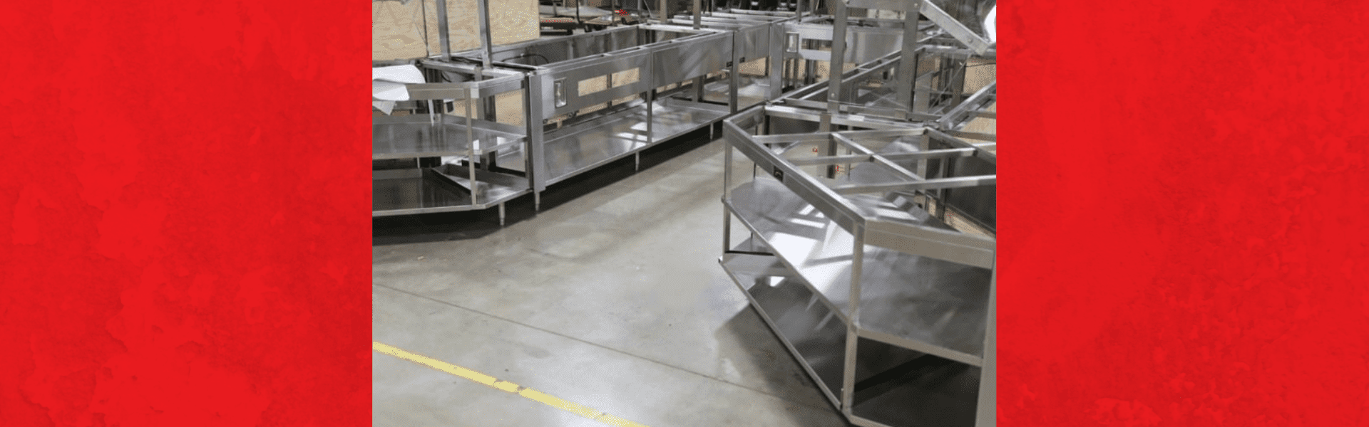 tubular construction of serving line