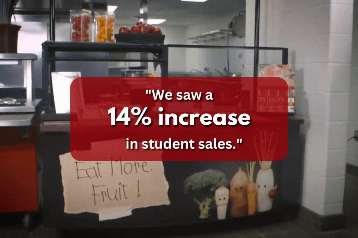 "We saw a 14% increase in student sales."